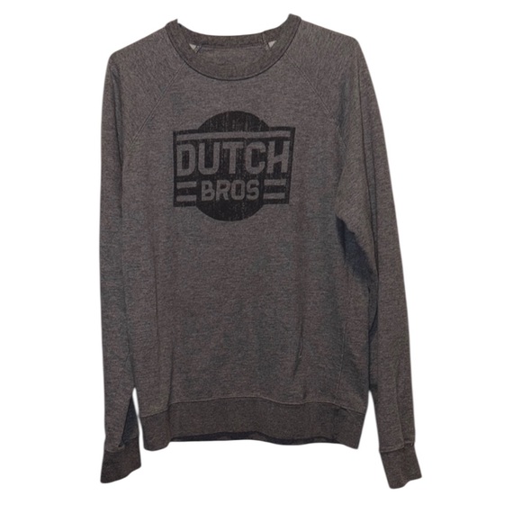 Dutch Bros Other - Dutch Bros LARGE Charcoal VINTAGE Gray Lightweight Crewneck DB 1992 Cute!